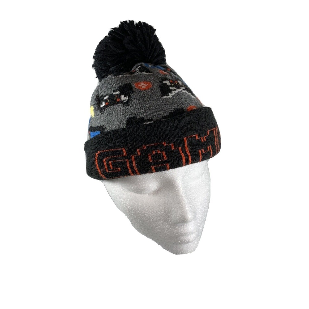 Children's Place Gamer Stocking Cap Cuffed Winter Hat Size S/M 4-7‎